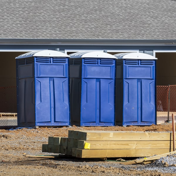 how can i report damages or issues with the porta potties during my rental period in Montgomery New Jersey